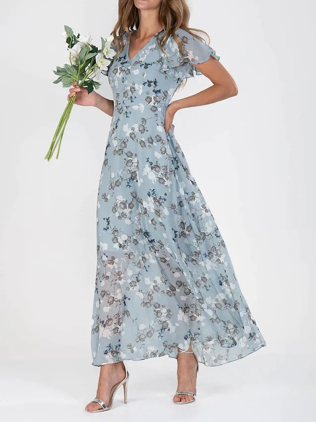 Vestido largo floral Julie