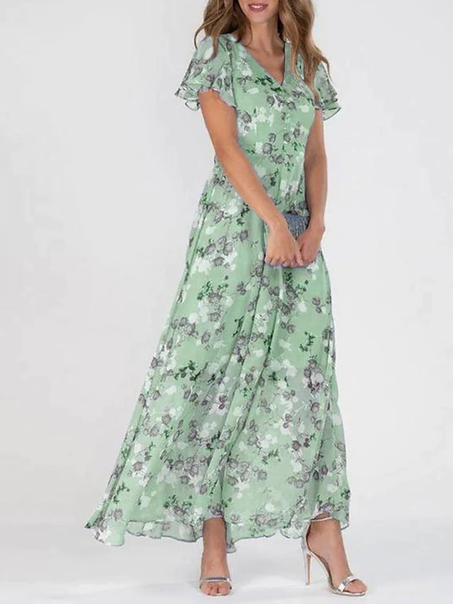 Vestido largo floral Julie