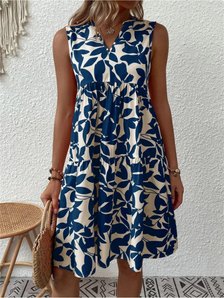 Elodia | Vestido de verano con hojas