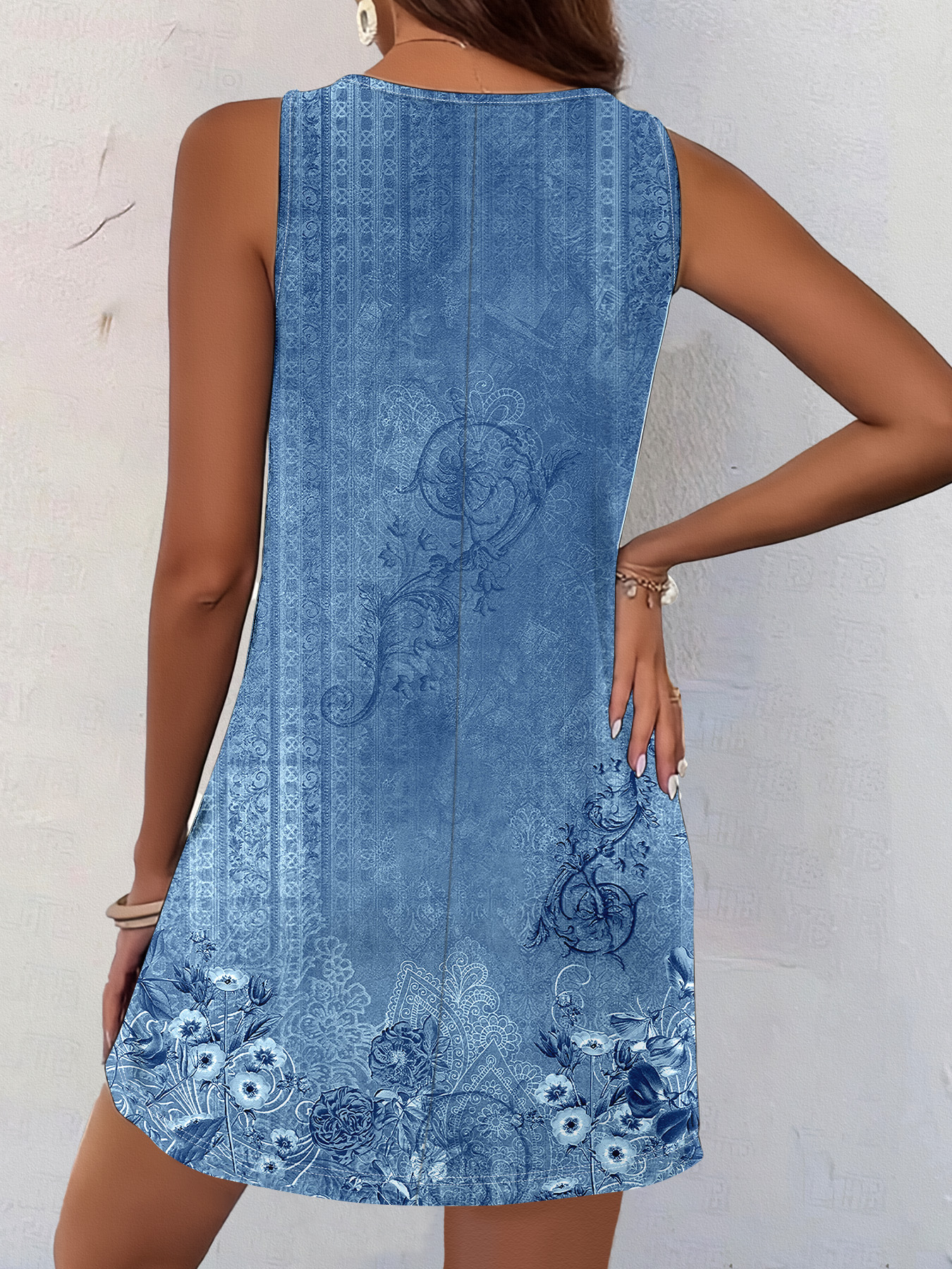 Vestido Livia Elegancia Floral Vintage