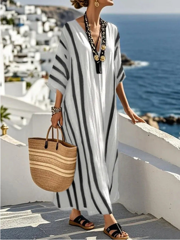 Vestido Kaftán Largo Mediterráneo