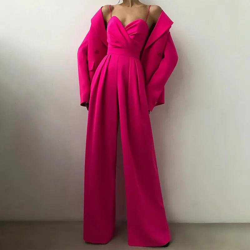 Mono Femenino Sastrería en Chiffon con Tirantes