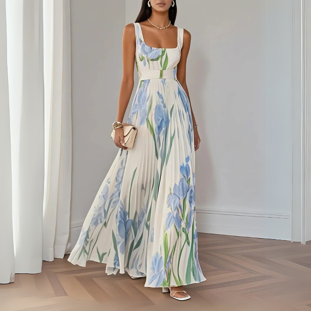 Felisa | Elegante vestido largo de flores