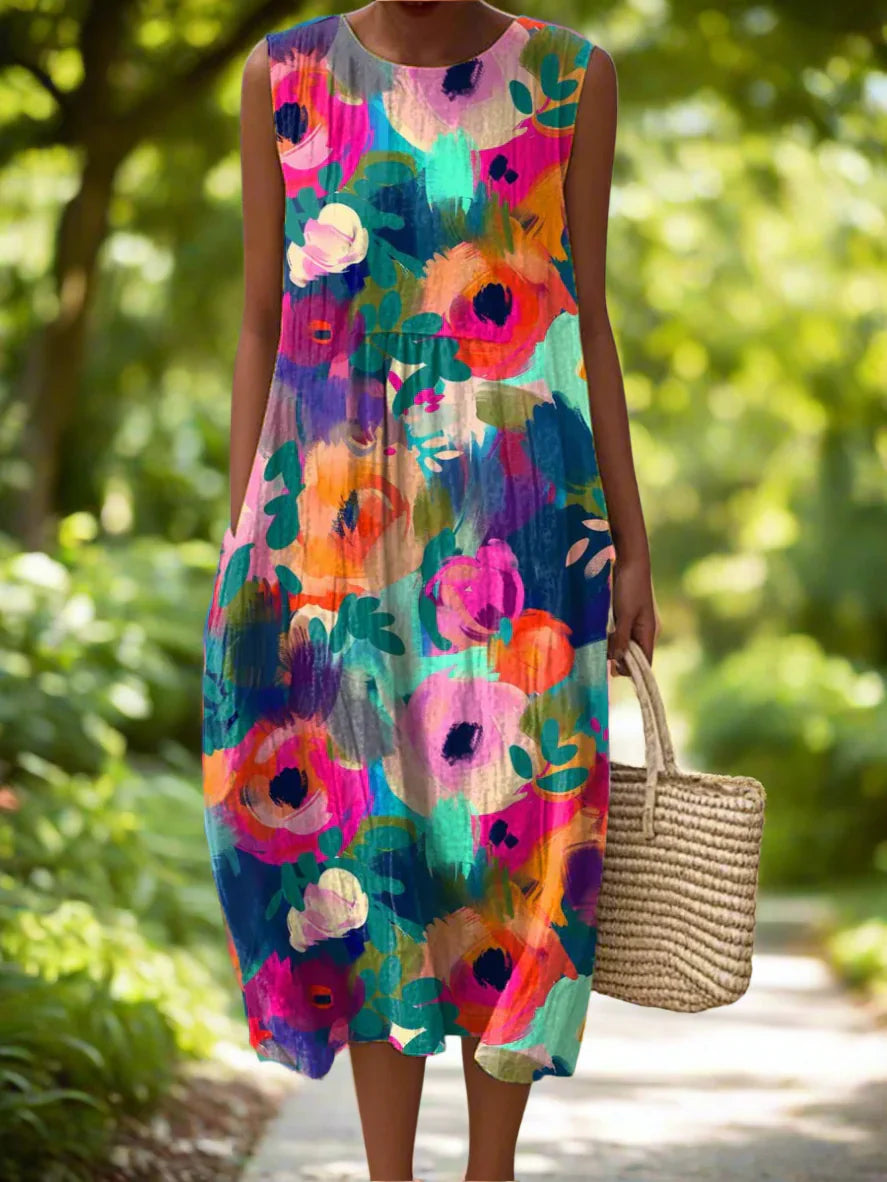 Berta | Vestido artístico de colores
