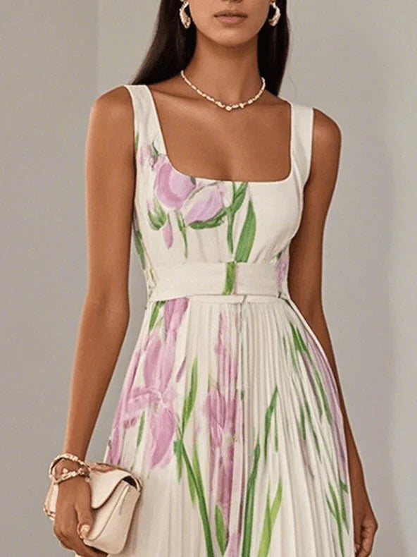 Felisa | Elegante vestido largo de flores