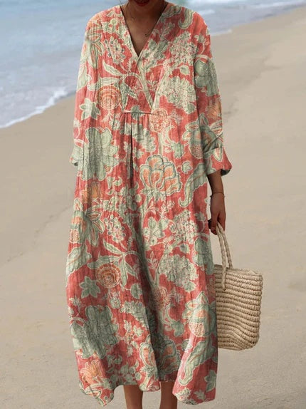 Elin | Vestido Vintage de Flores