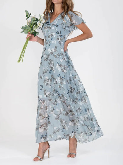 Vestido largo floral Julie