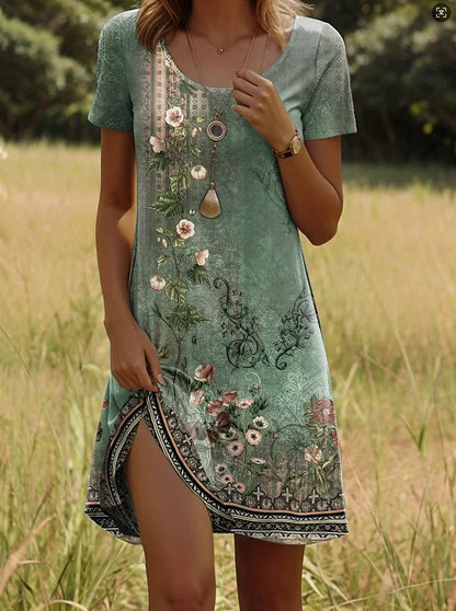 Lana | Vestido corto estampado de moda