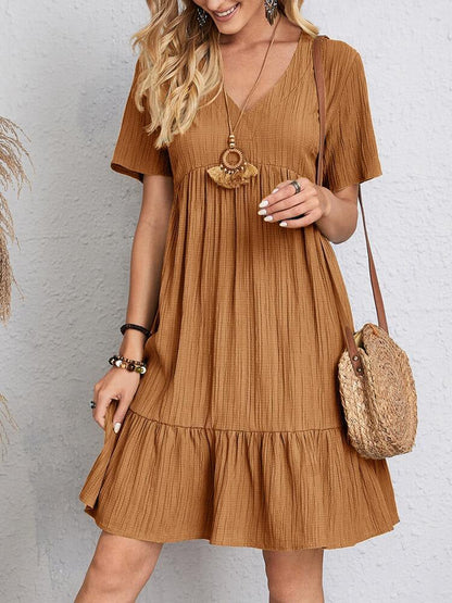 Vestido Alina con cuello en V
