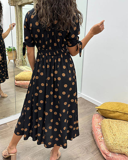 Monique™ | Vestido Elegante con Lunares