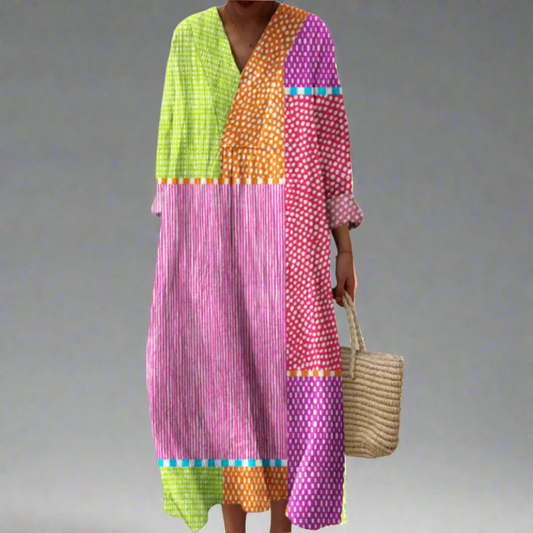 Nina | Elegante vestido geométrico