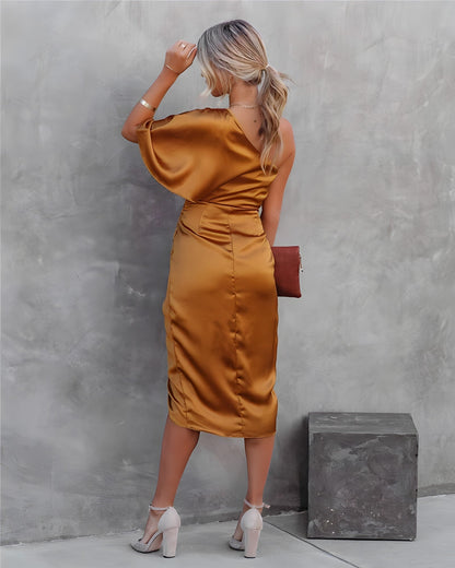 ALICIA | ELEGANTE VESTIDO DE FIESTA DE SEDA