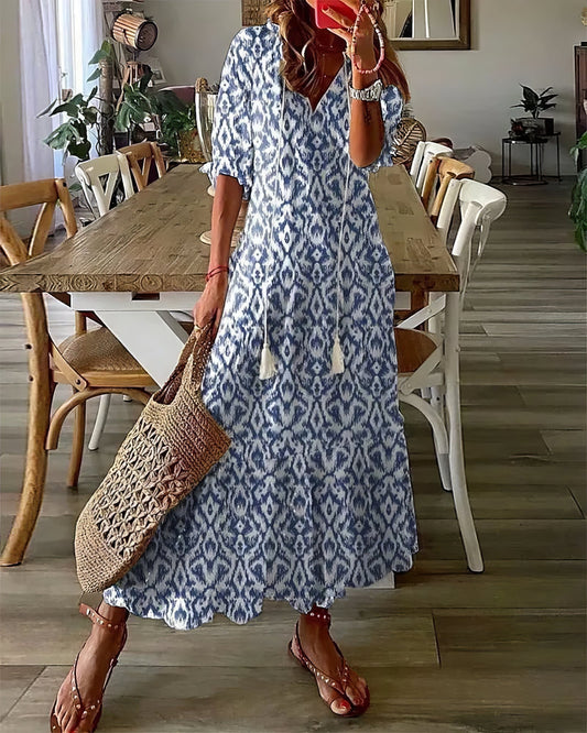 Boho Vestido con Cobertura para Abdomen - Estilo Elegante y Cómodo
